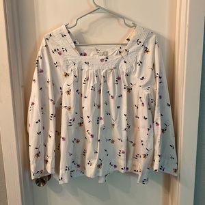Madewell, square neck blouse. Size medium.